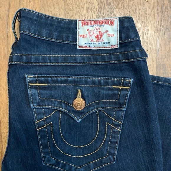 True Religion Billy Skinny Dark Denim Jeans 27 - Picture 2 of 9